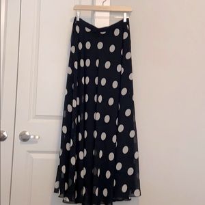 Navy Maxi Skirt